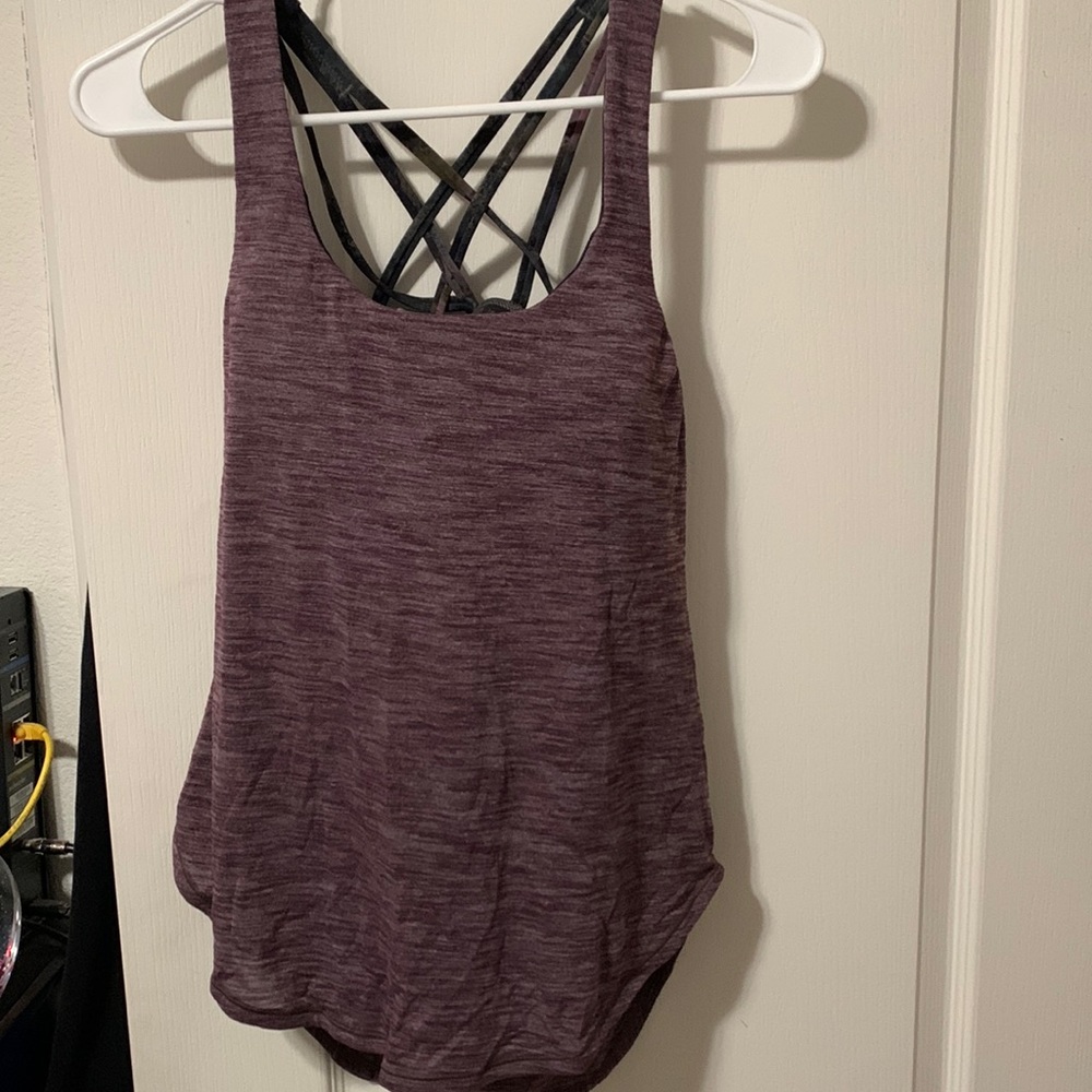 Lulu lemon workout tank with built in sports bra